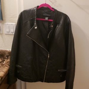 Ashley Stewart faux leather jacket